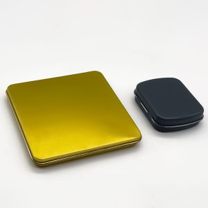 Small Tinplate Metal Gift Box with Hinges for Food Chocolate Sugar Jewellery Packaging