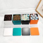 Square Custom Printed & Embossed Logo Food Grade Tinplate Box, FDA Certified, Customizable Size for Tea Coffee Biscuit Chocolate
