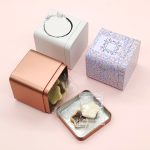Square Custom Printed & Embossed Logo Food Grade Tinplate Box, FDA Certified, Customizable Size for Tea Coffee Biscuit Chocolate