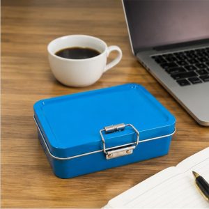 Tinplate Storage Box Food Grade Small Iron Case with Lock Versatile for Fishing Gear Model Tool Candy Gift Wholesale Custom OEM