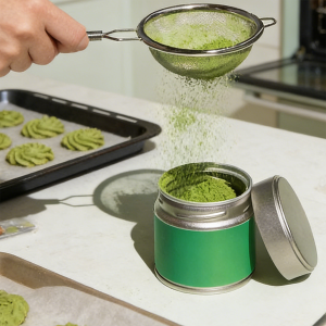 Wholesale Custom Food Grade Green Tea Airtight Tin Can Empty Metal Round 30g 50g Matcha Spice Tin Container Packaging