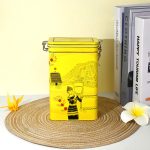 Wholesale Custom Food Grade Rectangular Tin Box with Lock, Glossy Finish, FDA Certified for Nuts Candy Tea Storage