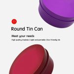 Wholesale Custom Logo OEM Food Grade Round Tinplate Metal Container Candy Sugar Cookie Packaging Box for Shoe Polish
