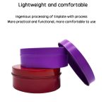 Wholesale Custom Logo OEM Food Grade Round Tinplate Metal Container Candy Sugar Cookie Packaging Box for Shoe Polish