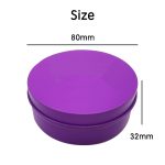 Wholesale Custom Logo OEM Food Grade Round Tinplate Metal Container Candy Sugar Cookie Packaging Box for Shoe Polish