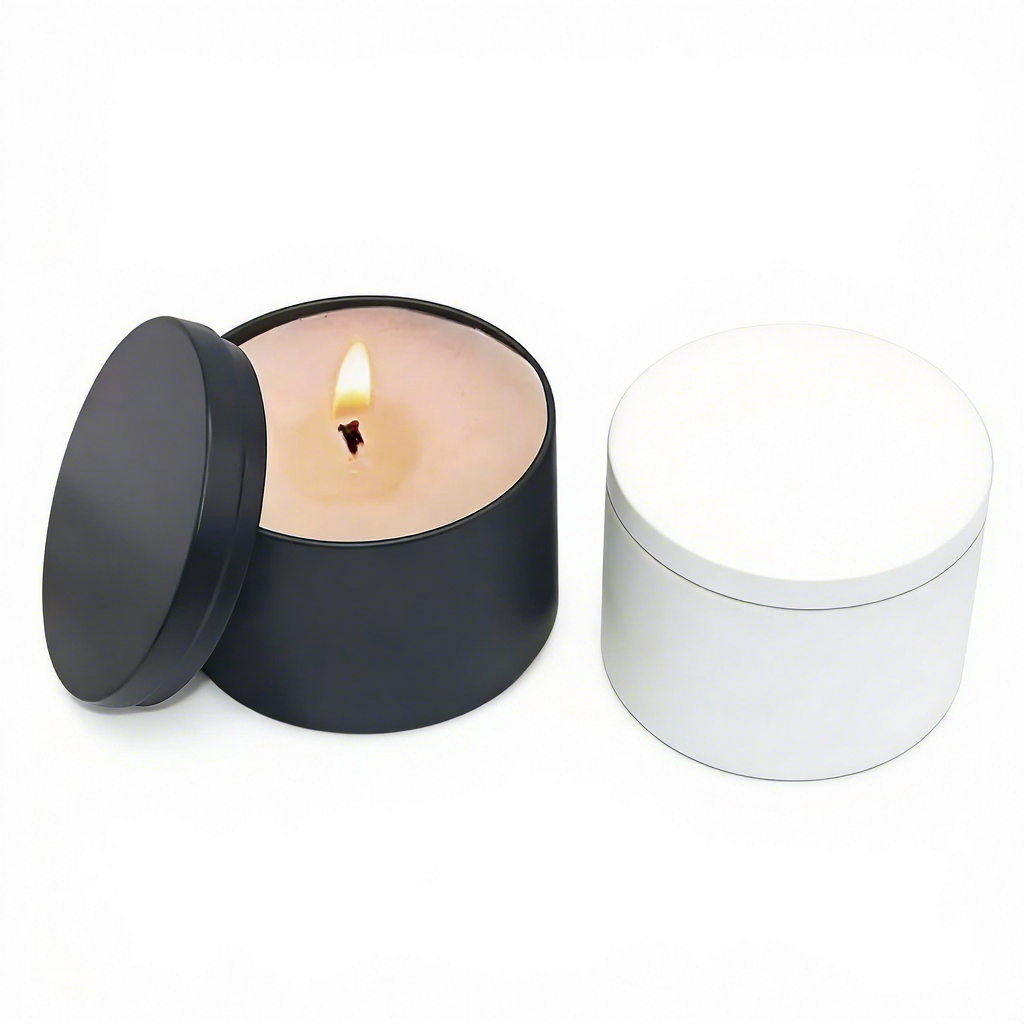 Wholesale Ready-to-ship Round 4 Oz 6 Oz 8 Oz Empty Metal Candle Tin Jar Containers with Lid Gift & Craft OEM/ODM