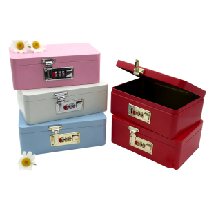 Wholesale Tin Box with Password Lock Custom Tinplate Metal Container for Mystery Box Green Tea Packaging